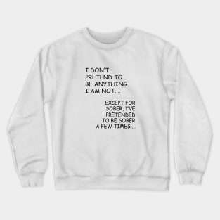 Sober B/W Crewneck Sweatshirt